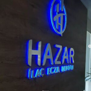 Ofis kapı isimliği modern dekoratif levha.