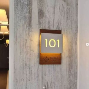 Otel kapı numaraları modern dekoratif çözüm.