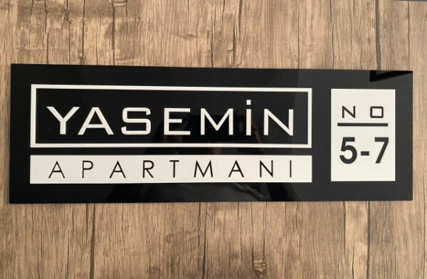 Apartman Kapı Tabelası 14