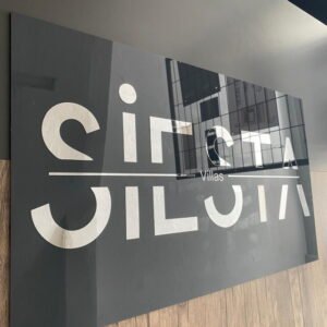 Ofis kapı tabelası modern dekoratif tasarım.