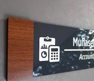 Muhasebe Odası Kapı İsimliği