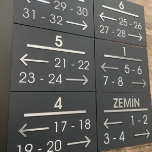 Okul Sınıf Yönlendirme Levhaları