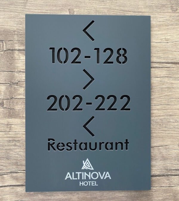 Otel Restaurant Yön Tabelası